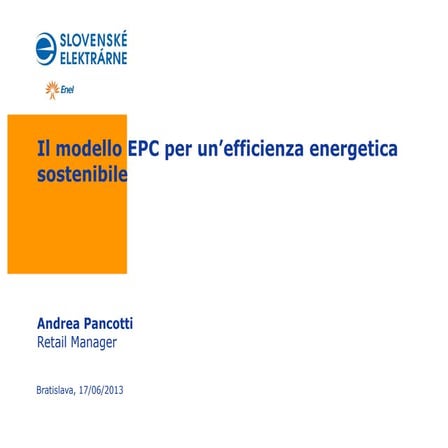 Il modello EPC per un’efficienza energetica sostenibile