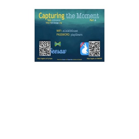 Seesaw ACAMIS Tom Johnson