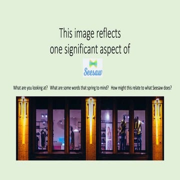 Appsolutely! Using SeeSaw for student portfolios