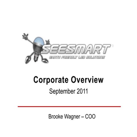 Seesmart corporate presentation sept 2011