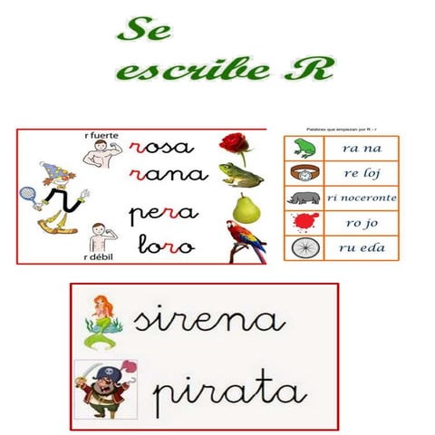 Se esriben con r
