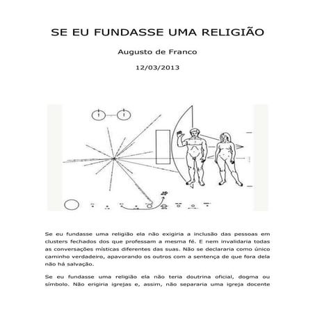 Se eu fundasse uma religião