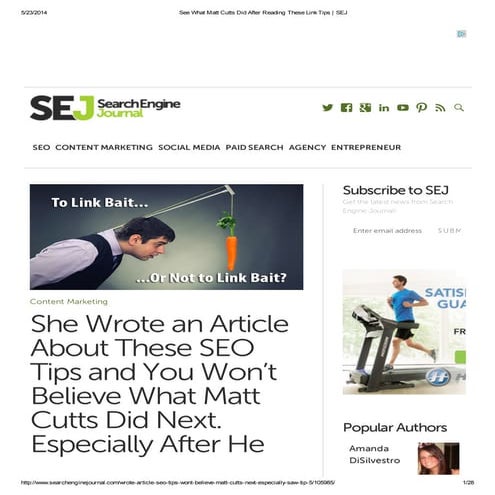 She Wrote an Article About These SEO Tips and You Won’t Believe What Matt Cutts Did Next. Especially After He Saw Tip #5