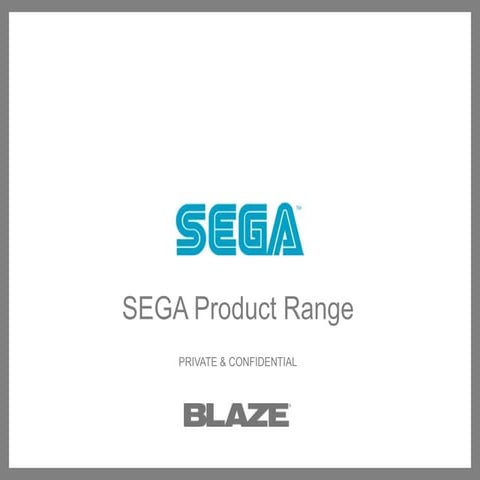 Sega product range