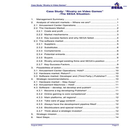 Case Study: “Rivalry on Video Games” | PDF