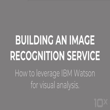 Building an Image Recognition Service