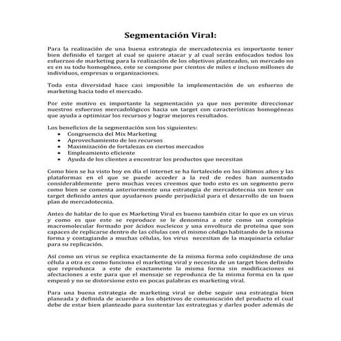 Segmentación Viral