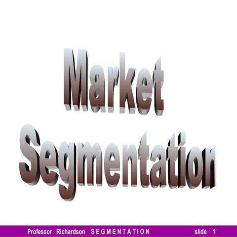 Segmentation