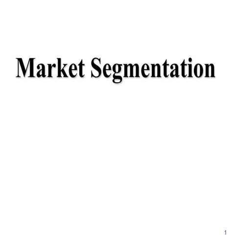 Segmentation