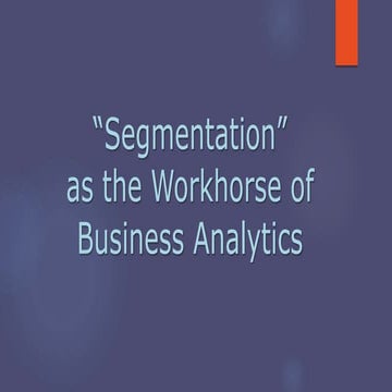 Segmentation