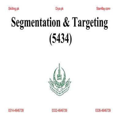 Segmentation And Targeting.pptx