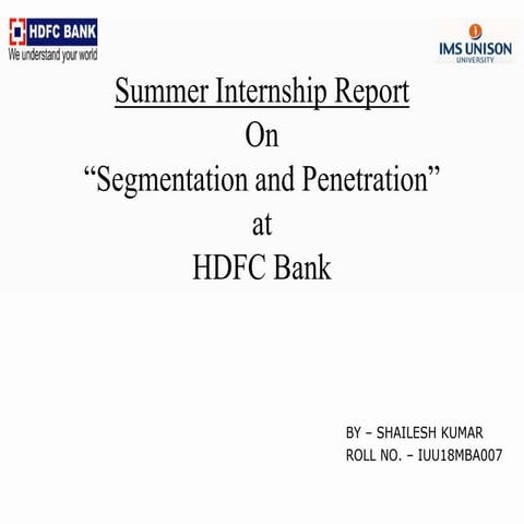 Segmentation of bank customer