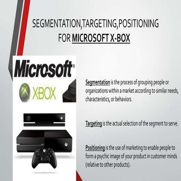 Segmentation,targeting,positioning