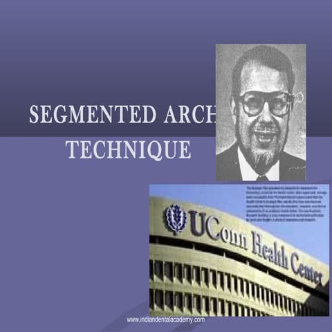 Segmented arch technique