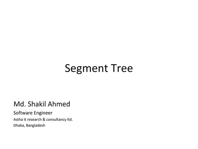 Segment tree