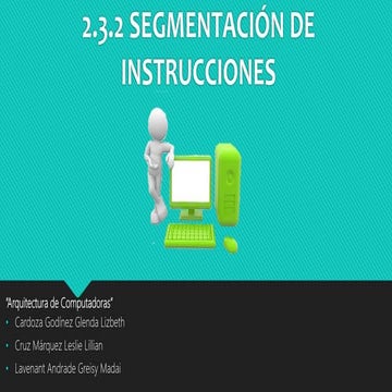 Segmetación de instrucciones
