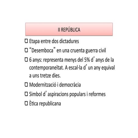 SEGONA REPUBLICA. PROCLAMACIÓ I PRIMERES REFORMES
