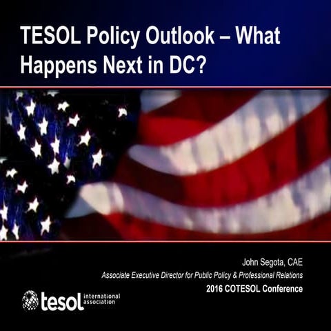 TESOL Policy Outlook - Nov 2016