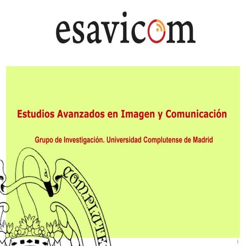 Presentación resultados análisis debates electorales a la Alcaldía y a la Comunidad de Madrid en 2007 y 2011 (ESAVICOM) 