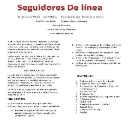 informe seguidor de linea 