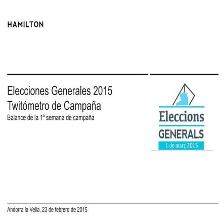 Seguimiento twitter de las elecciones generales 2015 de Andorra la Vella