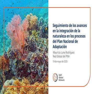 Seguimiento de los avances en la integración de la naturaleza en los procesos...