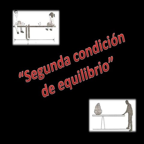 Segunda condicion de equilibrio