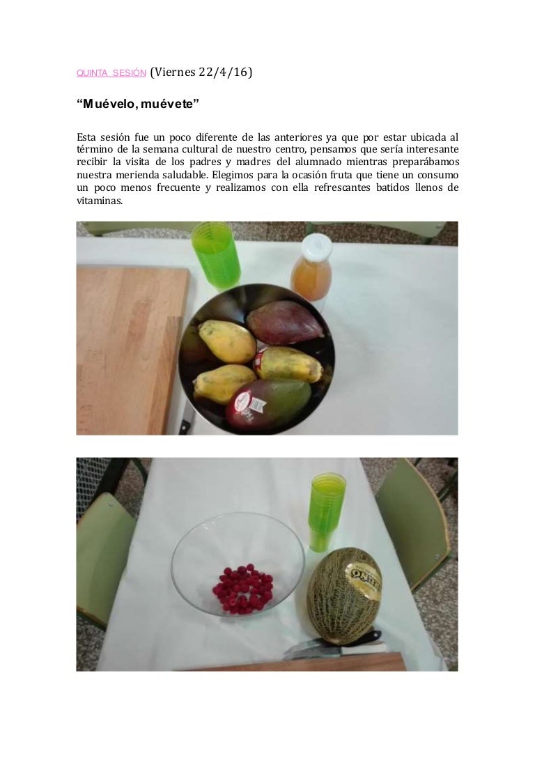 “DisFRUTAndo en la cocina”- Segunda entrada