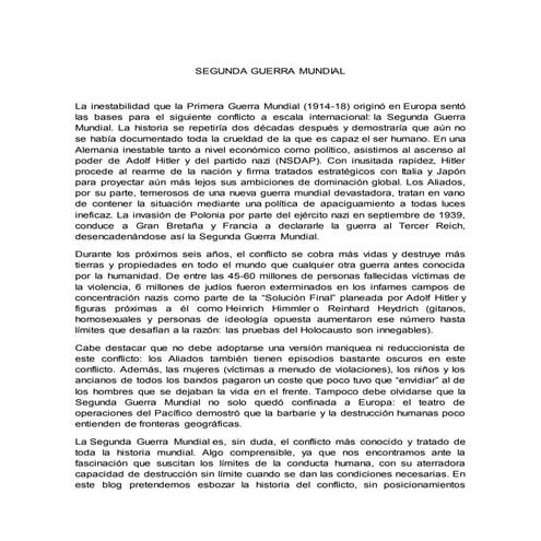 Segunda guerra mundial