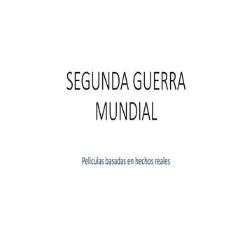 Segunda guerra mundial
