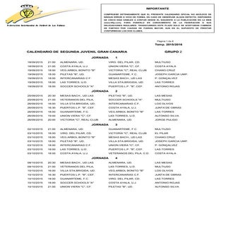 Segunda juvenil grupo 2 1516