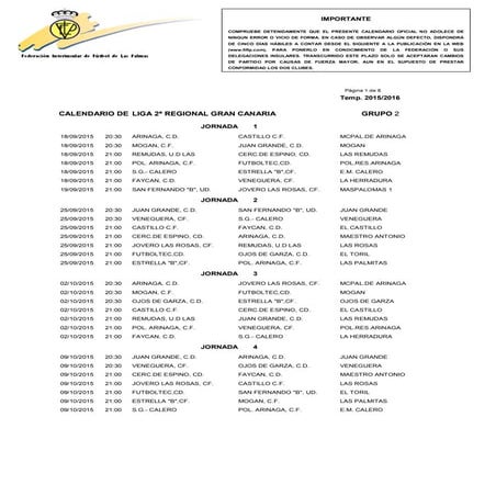 Segunda regional grupo 2 1516