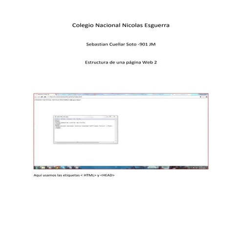 HTML: escudo del colegio y horario de clases. | DOCX