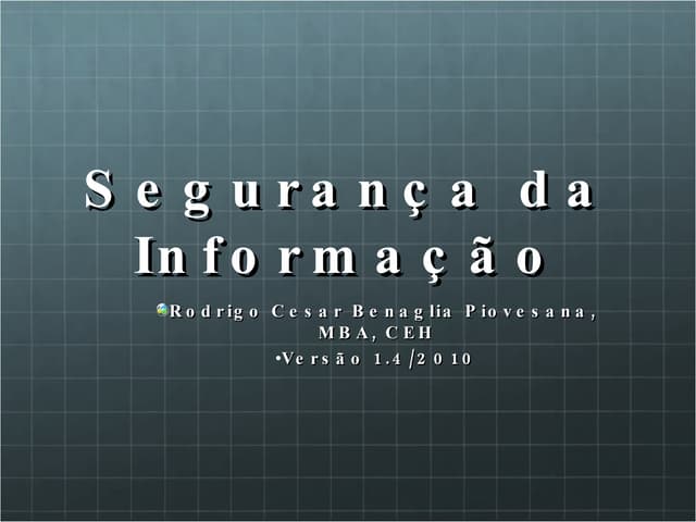 SegurançA Da InformaçãO Faat V1 4