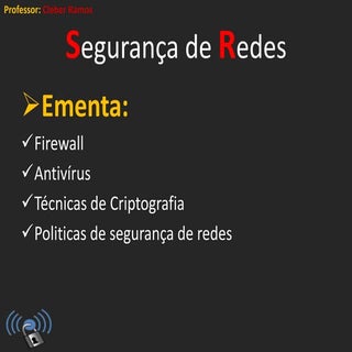 Segurança de redes - Conceitos de f...