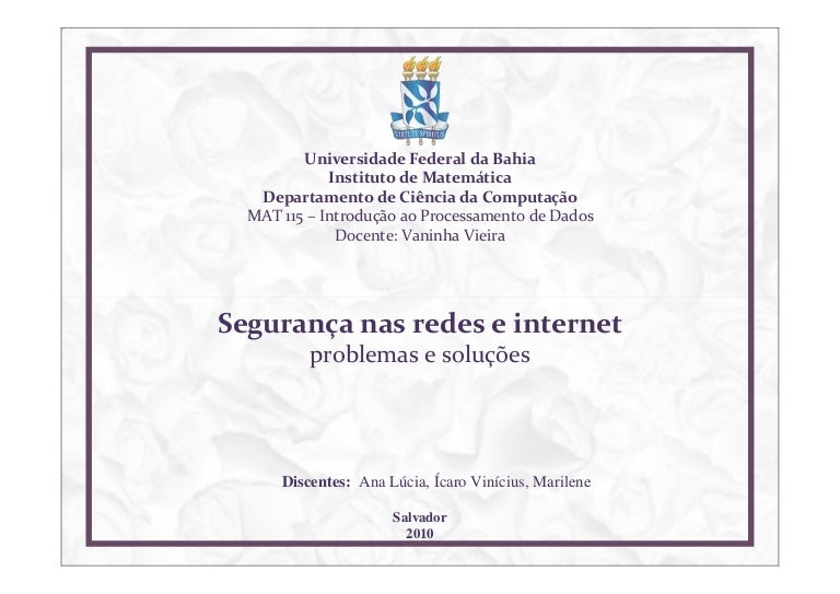 Slides para apresentação de trabalho academico