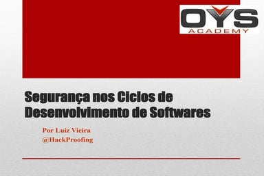 Segurança nos ciclos de desenvolvimento de softwares