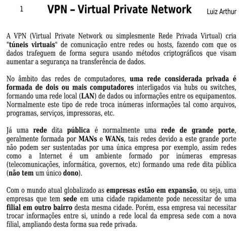 Seguranca da Informação - VPN
