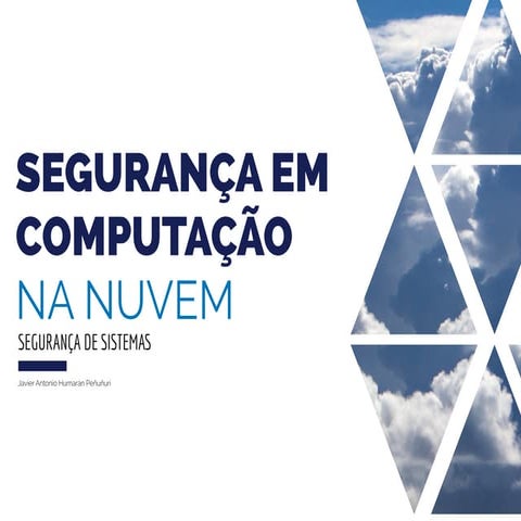 Segurança Em Computaçao Na Nuvem