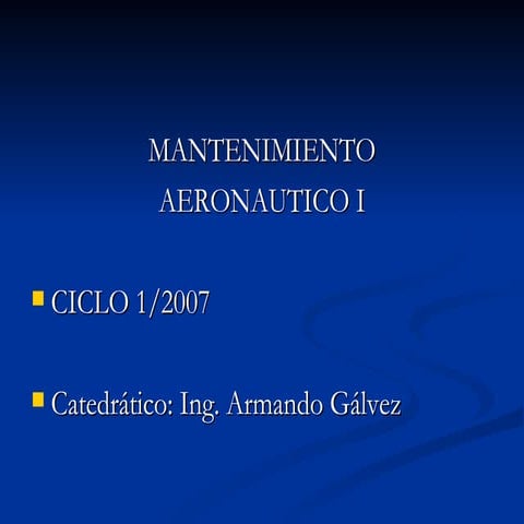 Seguridad en talleres aeronáuticos