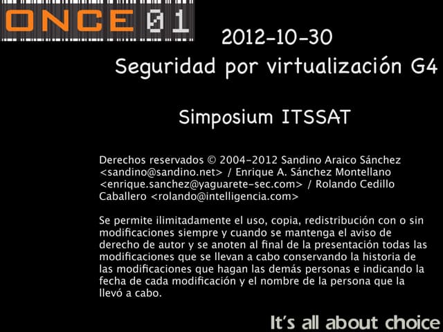 Seguridad por virtualización G4