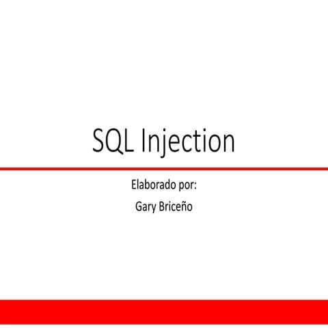 Seguridad   sql injection