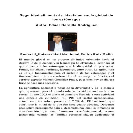 Seguridad alimentaria