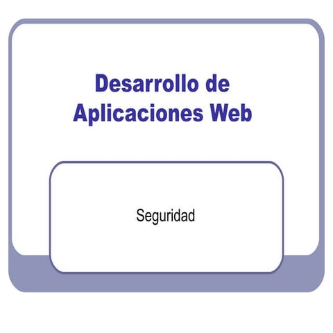 Seguridad app web