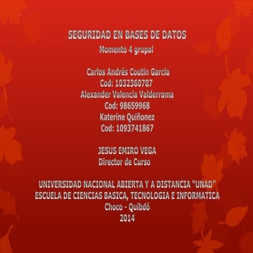 Seguridad BD Ataque Spoofing