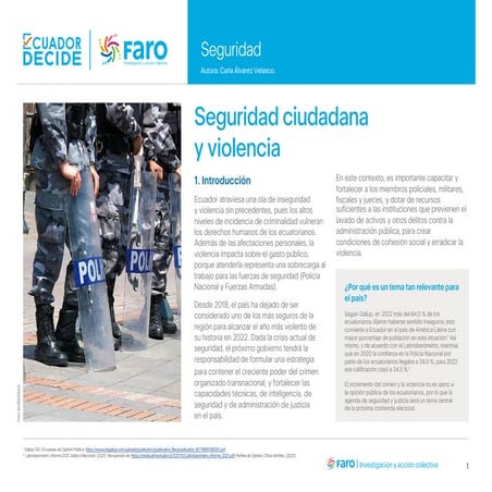 Seguridad ciudadana y violencia | PDF