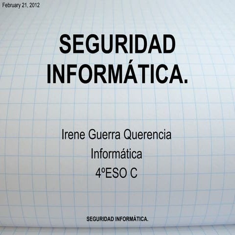 Seguridad Informatica.