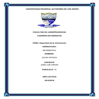 Seguridad de la información.