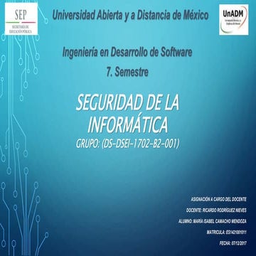 Seguridad de la informática