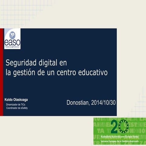 Seguridad digital en la gestión en politécnico easo